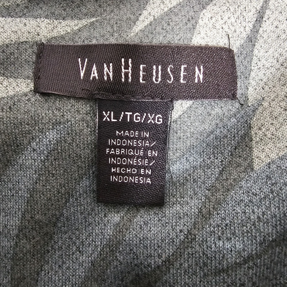 NWT Van Heusen‎ Men's XL Polo Shirt Green Palm Graphic Camp Outdoor $50 Retail - Picture 4 of 8